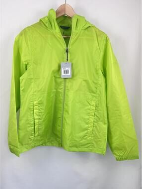 NWT Elevate Rain Coat Neon Green Women's Small